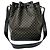 Céline CELINE Vintage Macadam Blazon Pattern Schultertasche Braun Schwarz - Ansicht 3