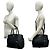 Tote Bolso de mano de piel Prada con logo triángulo Negro - vista 2