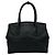 Tote Bolso de mano de piel Prada con logo triángulo Negro - vista 3