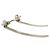 Tiffany & Co Orecchini Tiffany T Wire Bar Argento