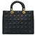 Borsa Christian Dior Lady Cannage in pelle trapuntata Nero - vista 3