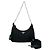 Saffiano Borsa a tracolla Prada in nylon Tessuto Pocono con logo triangolare in metallo Nero