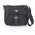 Sac messager Prada en nylon Tessuto avec logo triangle en cuir Noir
