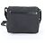 Sac messager Prada en nylon Tessuto avec logo triangle en cuir Noir - vue 3