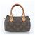 Borsa a mano Louis Vuitton Monogram Mini Speedy Marrone - vista 3