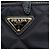 Prada Duet Triangle Nylon Handtasche Schwarz - Ansicht 8
