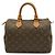 Borsa Louis Vuitton Monogram Speedy 25 Marrone