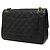 Borsa a tracolla Chanel Coco Mark Matelassé Double Flap con catena Nero - vista 2