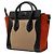 Céline Borsa Celine Luggage Nano Tricolor Nero Rosso Beige - vista 2