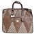 Gucci Ledertasche mit GG-Muster Braun