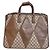 Gucci Ledertasche mit GG-Muster Braun - Ansicht 2