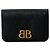 Everyday Tarjetero Balenciaga Monaco de piel Negro