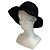 Cappello Hermès Nero in Feltro e Pelle - vista 7