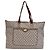 Gucci GG Plus Sherry Line PVC Tote Bag Beige