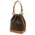 Borsa a tracolla Louis Vuitton Monogram Noe Marrone - vista 3