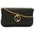 Borsa a tracolla GUCCI 1973 Interlocking G con doppia catena Nero