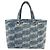 Borsa a mano Balenciaga BB Monogram Signature Small Shopper Blu - vista 3