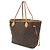 Borsa Tote Louis Vuitton Monogram Neverfull MM Marrone - vista 3