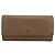 Cartera larga Gucci GG Marmont de piel beige