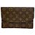 Borsa a pochette Louis Vuitton Monogram in pelle Marrone
