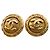 Orecchini a clip Chanel Coco Mark placcati oro D'oro - vista 2