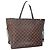 Borsa Tote Louis Vuitton Neverfull MM Damier Ebene Canvas Marrone Monogramma