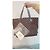 Borsa Tote Louis Vuitton Neverfull MM Damier Ebene Canvas Marrone Monogramma - vista 2