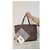 Borsa Tote Louis Vuitton Neverfull MM Damier Ebene Canvas Marrone Monogramma - vista 5
