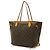 Borsa Tote Louis Vuitton Monogram Neverfull MM Marrone - vista 3
