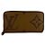 Cartera Zippy Louis Vuitton de cuero marrón Castaño