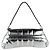 Borsa a tracolla Gucci in pelle argento - vista 4