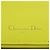 Borsa a tracolla in pelle gialla Christian Dior Giallo - vista 10