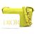 Borsa a tracolla in pelle gialla Christian Dior Giallo - vista 15
