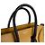 Céline Borsa a mano Celine Luggage Micro Shopper in pelle Nero Giallo - vista 10
