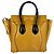 Céline Borsa a mano Celine Luggage Micro Shopper in pelle Nero Giallo - vista 3