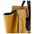 Céline Borsa a mano Celine Luggage Micro Shopper in pelle Nero Giallo - vista 7