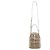 Jacquard Prada Handtasche/Schultertasche Braun Weiß - Ansicht 15