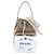 Jacquard Prada Handtasche/Schultertasche Braun Weiß - Ansicht 17