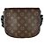 Borsa a tracolla Louis Vuitton Monogram Macassar Montsouris Messenger PM Marrone Nero Monogramma - vista 3