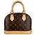 Borsa Louis Vuitton Monogram Alma BB Marrone Monogramma - vista 3