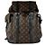 Zaino Louis Vuitton Monogram Macassar Christopher MM Marrone Nero Monogramma