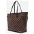 Louis Vuitton Neverfull MM Damier Ebene Borsa Tote Marrone Marrone scuro - vista 2