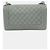 Borsa Chanel Le Boy Medium in pelle di vitello granulata verde Grigio Verde scuro - vista 3