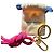 Portachiavi Louis Vuitton con cordino in corda Rosa Blu Gold hardware