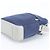 Autre Marque Borsa Messenger Pradasports Marrone Blu navy - vista 4
