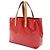 Borsa Louis Vuitton Monogram Vernis Lead PM Rosso - vista 3