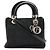 Borsa Christian Dior Lady Medium Cannage Nero