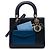 Dior Black Medium Calfskin Pockets Lady Dior Nero