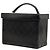 Chanel Vanity Case aus schwarzem gestepptem Lammleder mit CC-Tragegriff - Ansicht 2