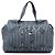 Chanel Blue CC Striped Canvas Shopper Tote Blau